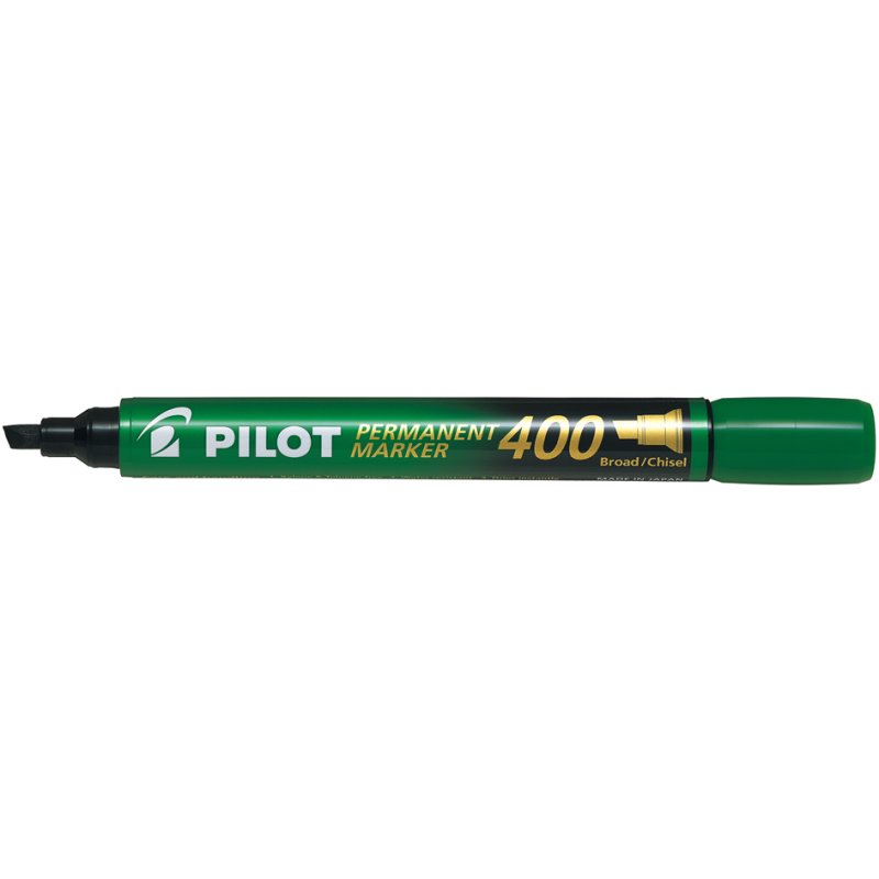 PILOT marqueur permanent, pointe biseautée, noir, 1,0-4,0 mm